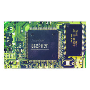 Modern gedruckte Leiterplatten - Design Name Geeky Namenschild
