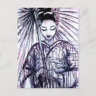 Modern Geisha Postkarte