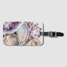 Modern Geode Crystal  | Crystal Luggage Tag Gepäckanhänger