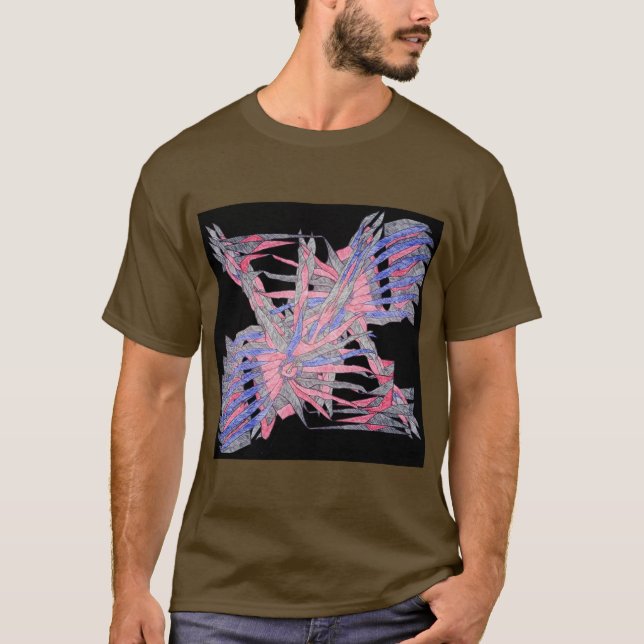 Modern Geometric Abstract Men’s Art Tee (Vorderseite)