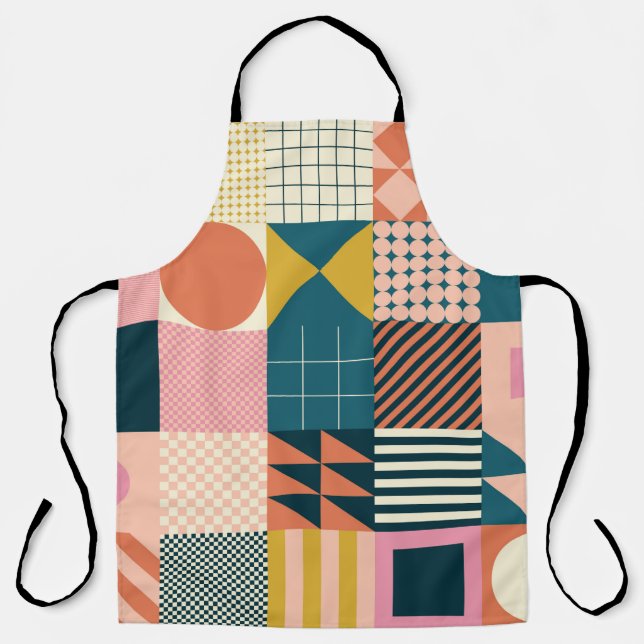 Modern geometric abstract pattern design with simp schürze (Vorderseite)