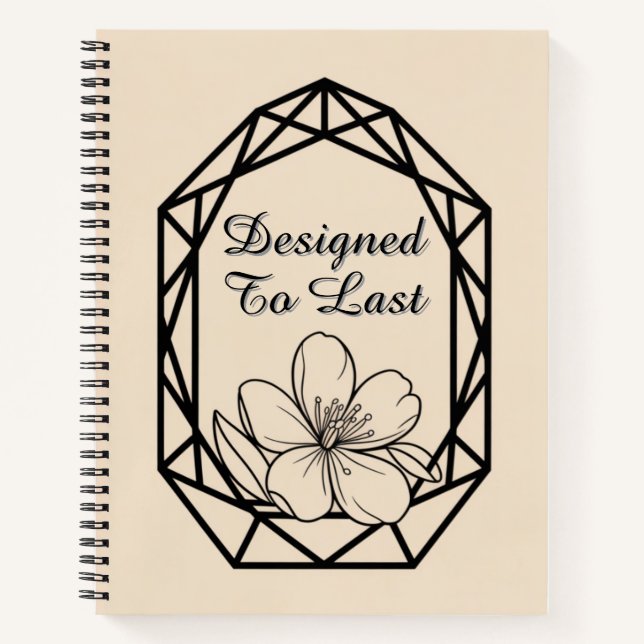 Modern Geometric Arch | Minimalist Wedding Notizbuch (Vorderseite)