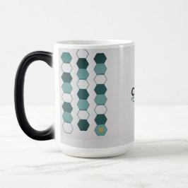 Modern Geometric Hexagon Pattern Mug Verwandlungstasse