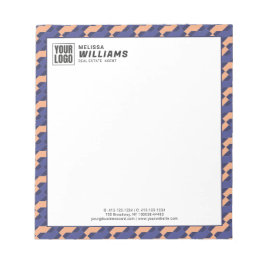 Modern Geometric Interlocking Pattern  Notizblock