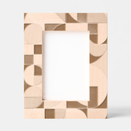 Modern Geometric Laser Etched Wood Picture Frame – Geätzte Rahmen