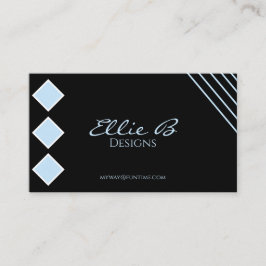 Modern Geometric Sleek Minimalist Visitenkarte