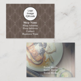 Modern Geometry Brown Shop Visitenkarte