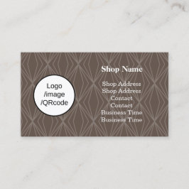 Modern Geometry Brown Shop Visitenkarte