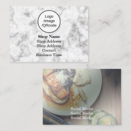 Modern Geometry Marble Shop Visitenkarte