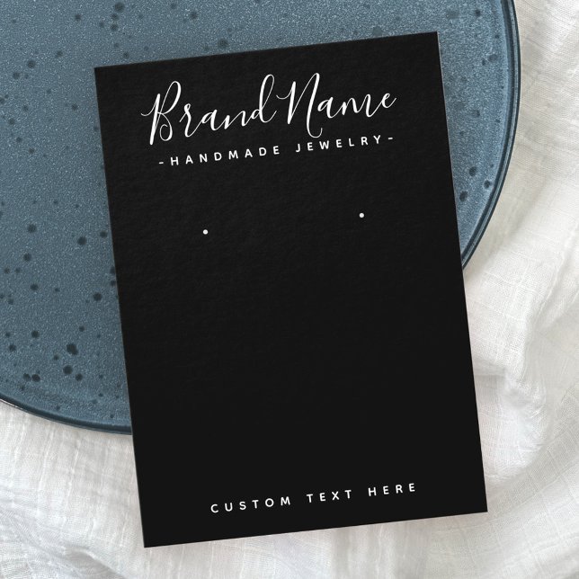 Modern geschriebenes Logo mit schwarzer Ohrring-Di (Von Creator hochgeladen)