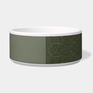 Modern gespaltene grüne Keramik Pet Bowl - Custom Napf