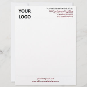 Modern gestaltete Letterhead mit Ihrem Logo Briefbogen