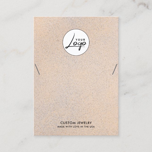 Modern gestaltete Logo-Necklace-Armband-Display-Ka Visitenkarte (Vorderseite)