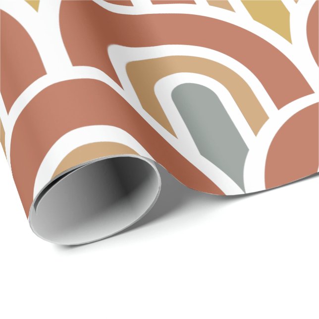Modern gestaltetes Wrapping Paper Geschenkpapier (Rolleneckpunkt)