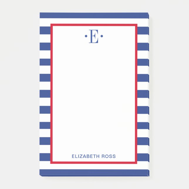 modern gestreift post-it klebezettel (Vorderseite)