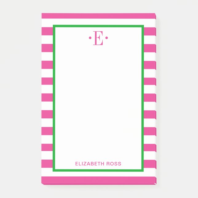 modern gestreift post-it klebezettel (Vorderseite)