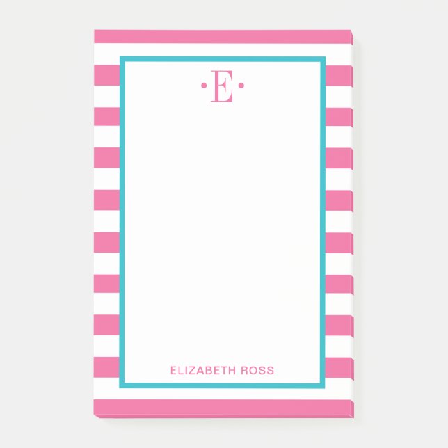 modern gestreift post-it klebezettel (Vorderseite)