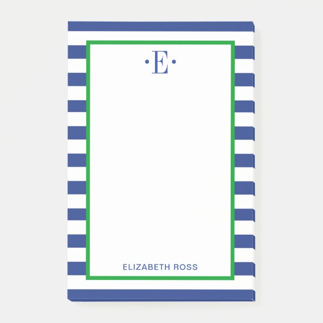 modern gestreift post-it klebezettel (Vorderseite)