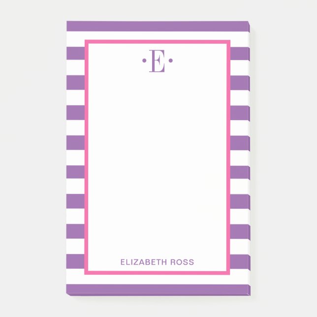 modern gestreift post-it klebezettel (Vorderseite)