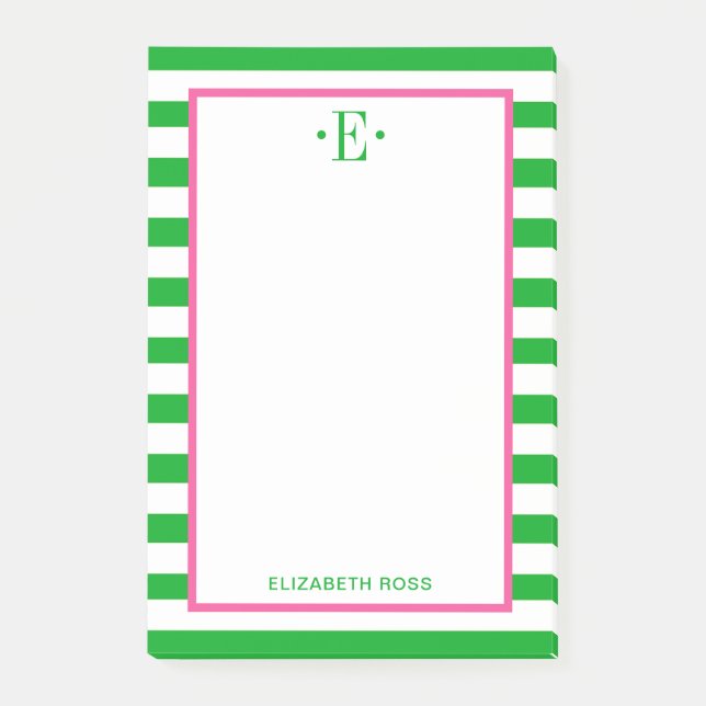 modern gestreift post-it klebezettel (Vorderseite)