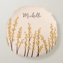 Modern gestrichene gelbe Blumen Individuelle Name