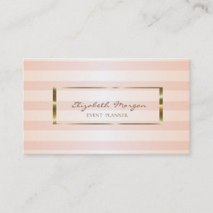 Modern gestylter, goldfarbener Rahmen Visitenkarte