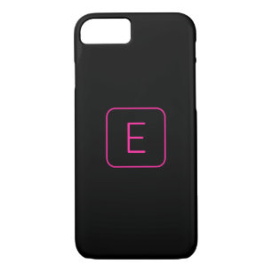 Modern gestyltes Anfangsmonogramm Rosa und Schwa Case-Mate iPhone Hülle