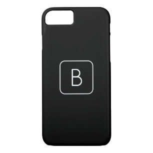 Modern gestyltes Anfangsmonogramm Weiß und Schwa Case-Mate iPhone Hülle