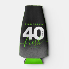 Modern Girly Bright Green 40 und Fresh Flaschenkühler