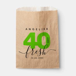 Modern Girly Bright Green 40 und Fresh Geschenktütchen