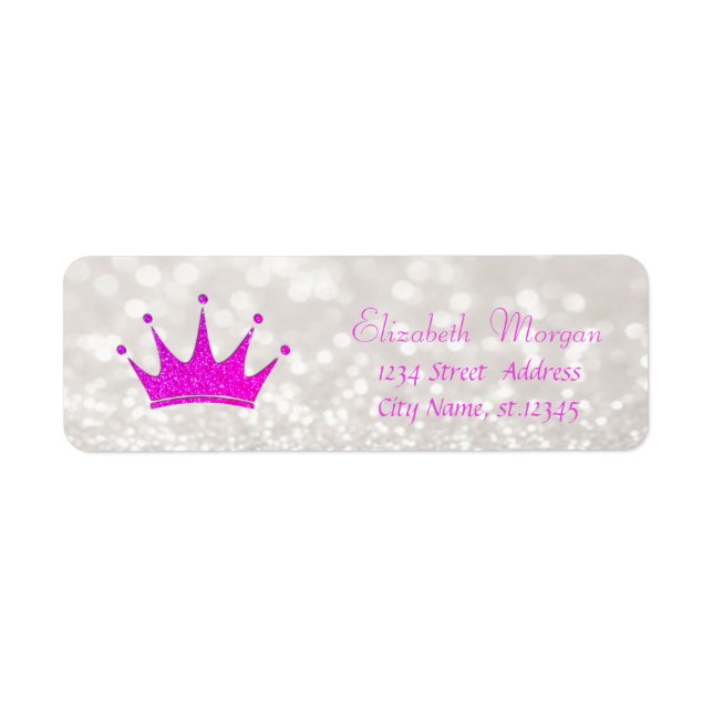 Modern Girly Stylish Glittery Bokeh, Tiara (Vorne)