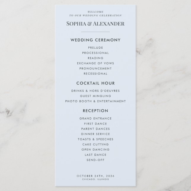 Modern Glacial Blue & Warped Grid Programm (Vorderseite)