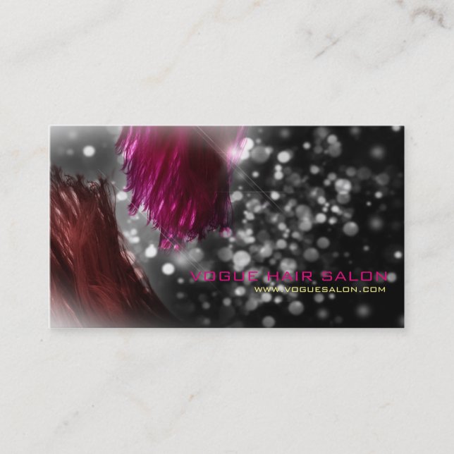 Modern Glitzer Sparkasse Stylist Business Card Visitenkarte (Vorderseite)