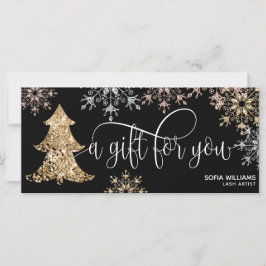 Modern Glitzer Weihnachtsbaum Schneeflocken