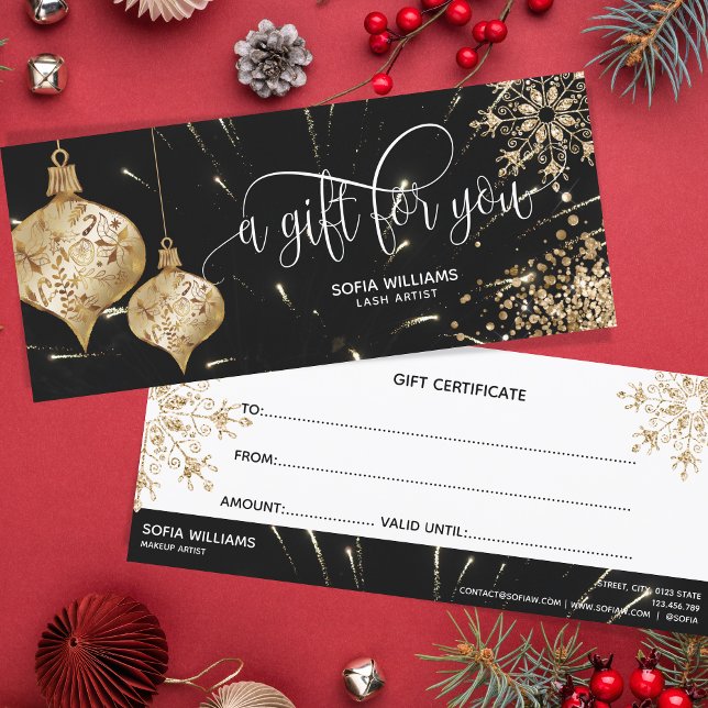 Modern Glitzer Weihnachtsbaum Schneeflocken (Von Creator hochgeladen)