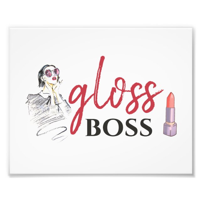 Modern Gloss Boss Schwarzes Meer Fotodruck (Vorne)