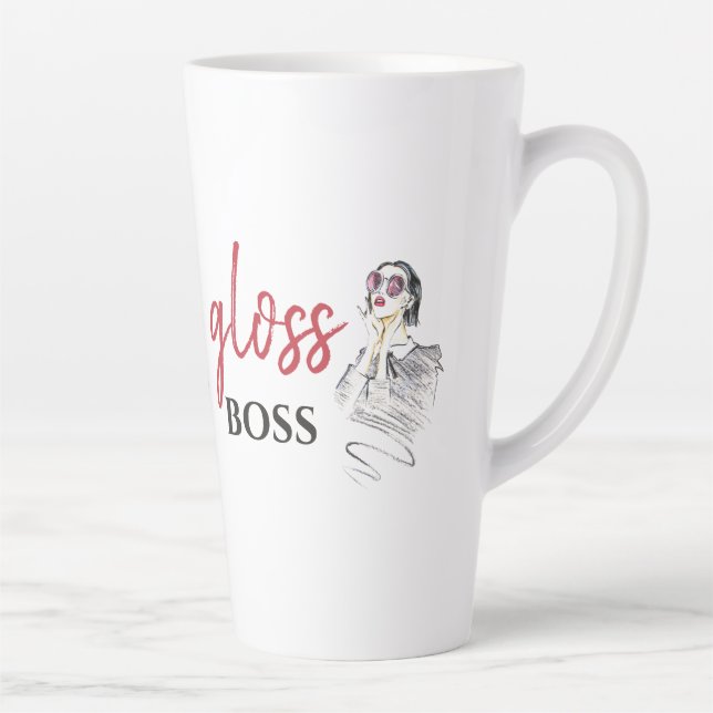 Modern Gloss Boss Schwarzes Meer Milchtasse (Rechts)