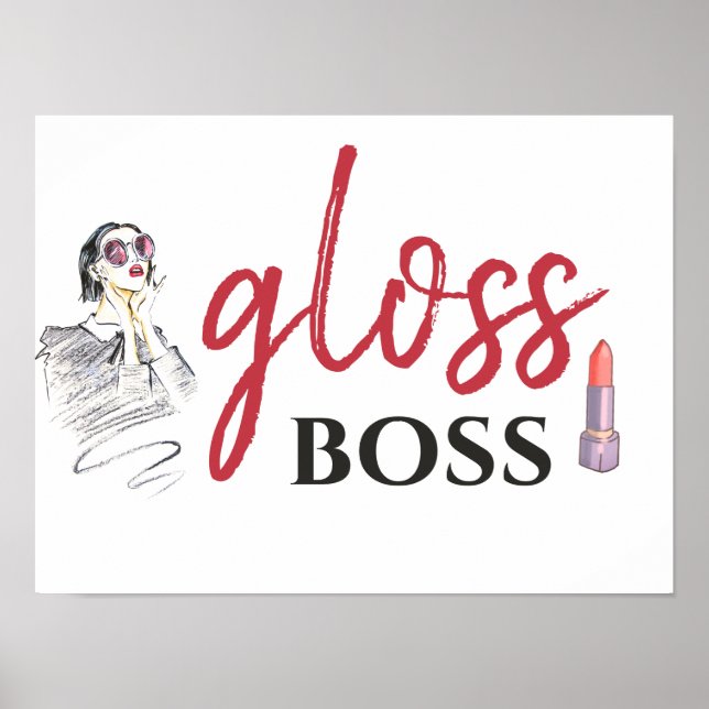 Modern Gloss Boss Schwarzes Meer Poster (Vorne)