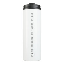 Modern God is Light Travel Thermal Mug  Thermosbecher