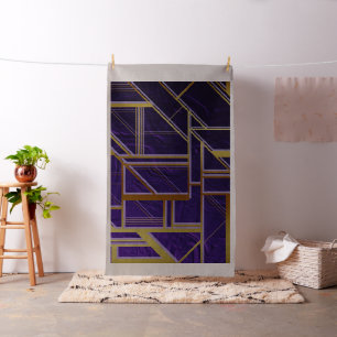 Modern,gold,art Deko, lila, geomtric,Vintag, chic Stoff