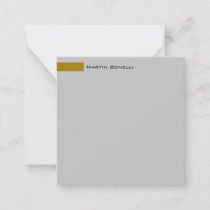 Modern Gold Color Grau benutzerdefiniert Easy Edit Mitteilungskarte