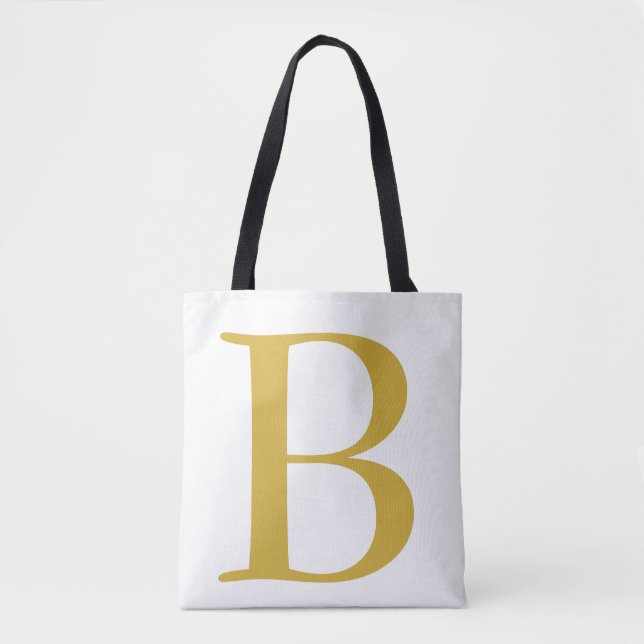 Modern Gold Color Monogram Add Name Initial (Vorderseite)