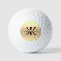 Modern Gold Elegante Monogram K Beruflich