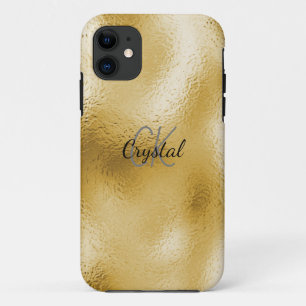 Modern Gold Foil Monogram Case-Mate iPhone Hülle