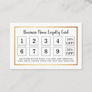Modern Gold Foil - Treuekarte
