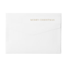 Modern Gold Frohe Weihnachten Rücksendeadresse