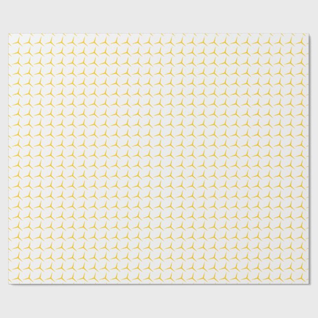 Modern Gold Geometric Wrapping Paper Geschenkpapier (Flach)