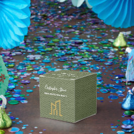 Modern Gold Haus Immobilien Olive Green Makler Geschenkschachtel