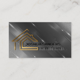 Modern-Gold-House-Logo   Real Anwesen Visitenkarte