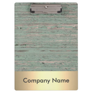 Modern Gold Imitate Fooden Company Logo Klemmbrett